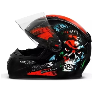 FW3 GT SKULL PRETO BRILHANTE