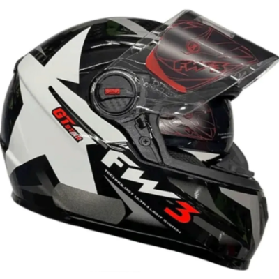 FW3 GTX STAR PRETO BRILHANTE GRAFITE COM PRATA