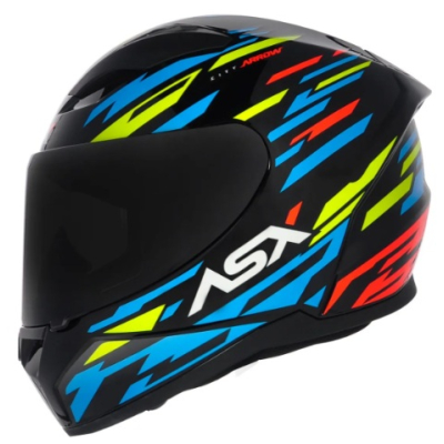 ASX CITY ARROW BRILHO PRETO/AZUL/AMARELO