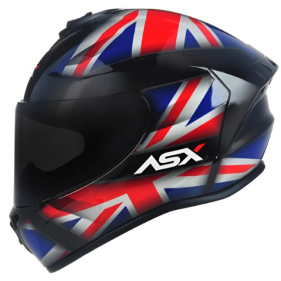 ASX DRAKEN UK BRILHO PRETO/VERMELHO/AZUL