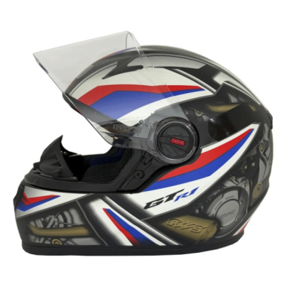 FW3 GTN R1 PRETO FOSCO AZUL COM VERMELHO