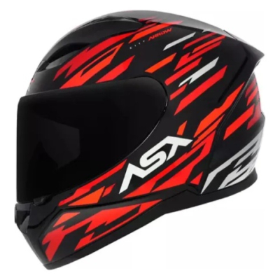ASX CITY ARROW PRETO BRILHO VERMELHO/BRANCO