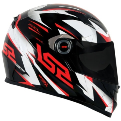LS2 FF358 DRAZE BLK/WHT/RED