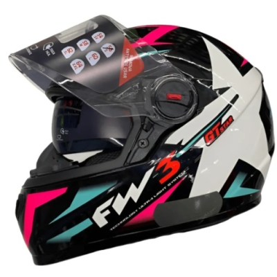 FW3 GTX STAR PRETO BRILHANTE AZ TIFFANY COM ROSA