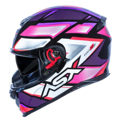 ASX EAGLE SV FAST PRETO BRILHO LILAS/ROSA