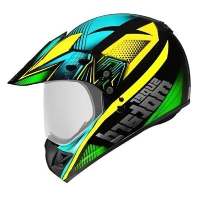 EBF MOTARD SUPER AMARELO VERDE AZUL CROSS