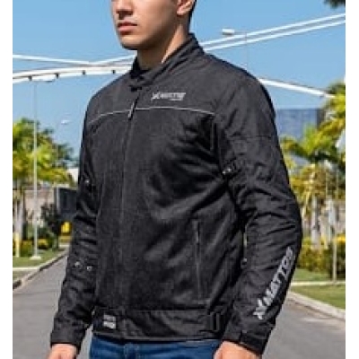 JAQUETA MATTOS RACING RIO VERAO PRETO MASCULINA
