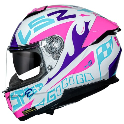 LS2 STREAM II FF808 RACE WHT/PURPLE