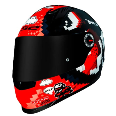 LS2 FF358 BULLET BLACK/RED