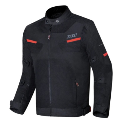 JAQUETA X11 BREEZE 2 MASCULINA PRETO/VERMELHO