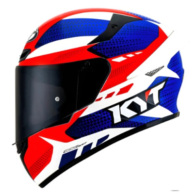 KYT TT COURSE GEAR AZUL VERMELHO