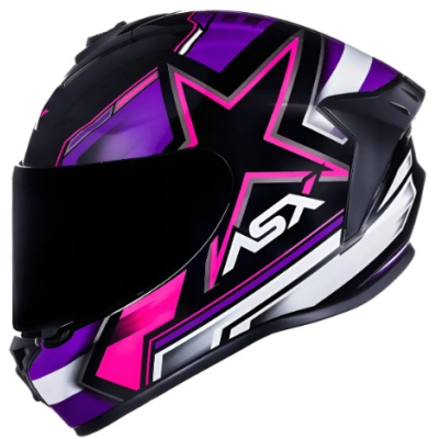 ASX DRAKEN PILOT BRILHO PRETO/LILAS/ROSA