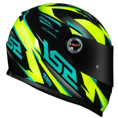 LS2 FF358 DRAZE BLACK/HV-YELLOW/GREEN